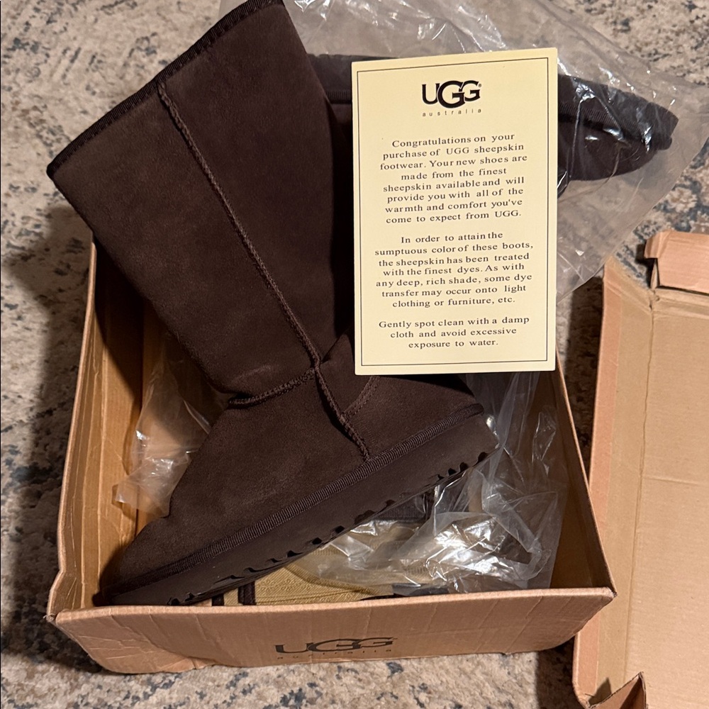 UGG Chocolate Brown Sheepskin Boots
